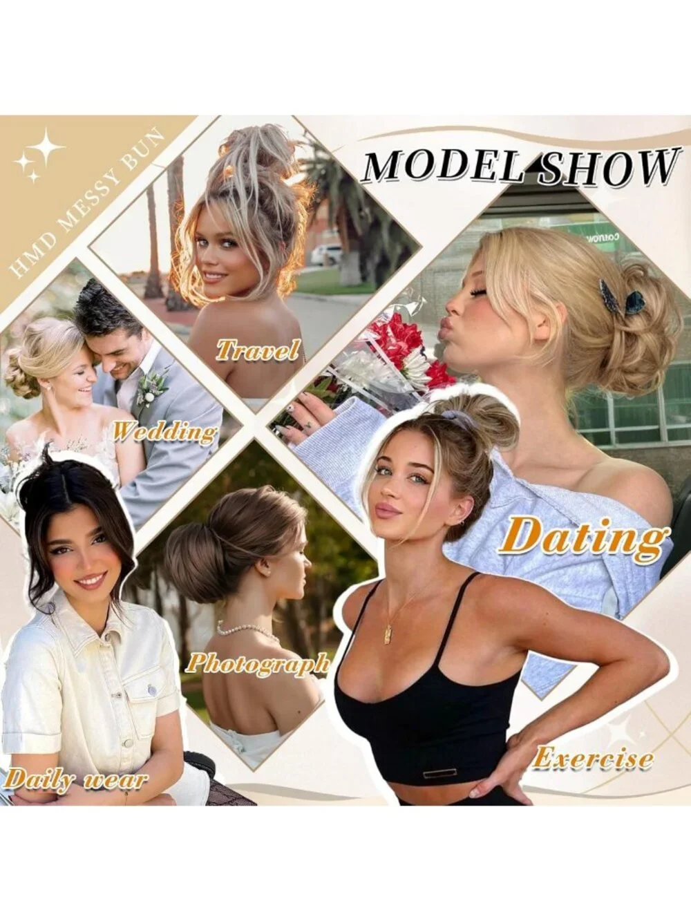 5-Piece Messy Hair Bun Hairpieces for Effortless Tousled Updos - Perfect for